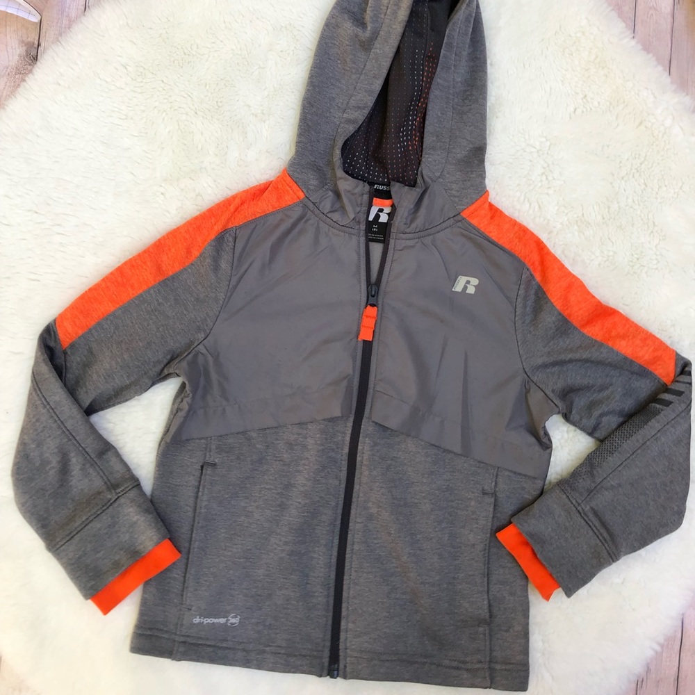 Russell Boys Active Woven Windbreaker Jacket, Clothing Size: M(8)….B5